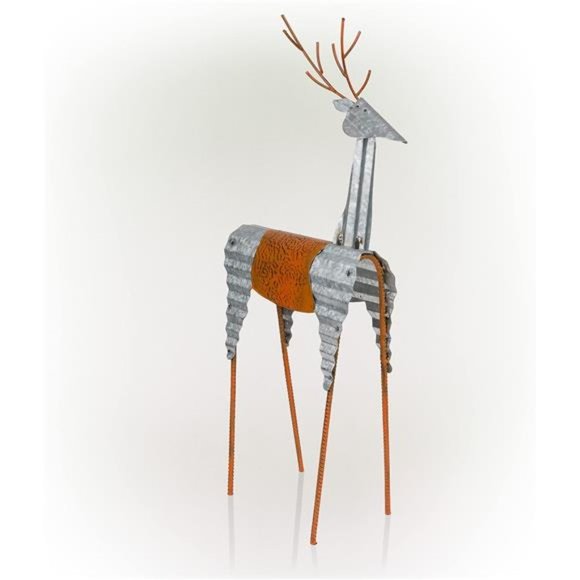 Alpine Sheet Metal Reindeer, Outdoor Festive Decoration 30 - Picture 1 of 6